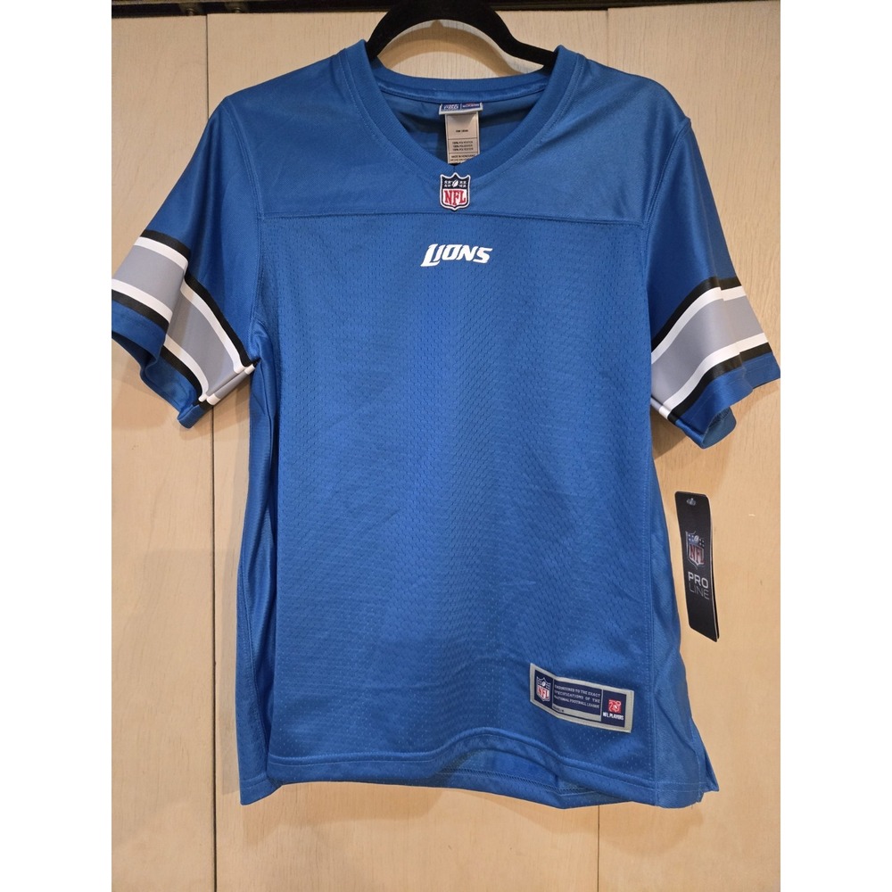 NWT Detroit Lions Pro Line NFL Women's Team Jersey Blank Customizable Size S